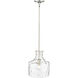 Santorini 1 Light 11 inch Polished Nickel Indoor Pendant Ceiling Light